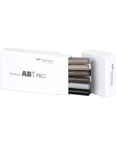Tombow ABT PRO Marker set van 12 grijze kleuren