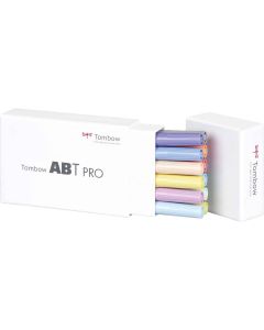 Tombow ABT PRO Marker set van 12 pastel kleuren