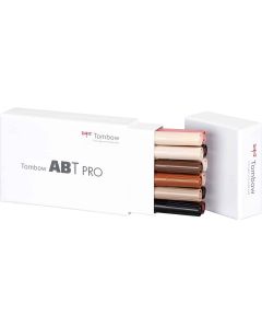Tombow ABT PRO Marker set van 12 portret kleuren
