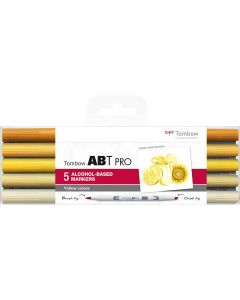 Tombow ABT PRO Marker set van 5 geel tinten