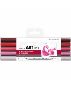 Tombow ABT PRO Marker set van 5 roze tinten