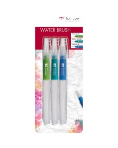 Tombow Aquarel penselen met waterreservoir set van 3 stuks