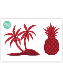 Palmboom &amp; Ananas Sjabloon - A3 Formaat