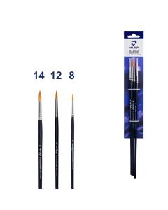 Van Gogh olie & acrylverf penselen set van 3 stuks - Serie 295