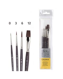 Winsor & Newton Galeria Acrylverf Penselen set van 4 stuks