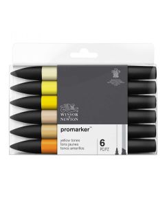 Winsor & Newton Promarker set van 6 Geeltinten