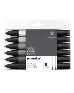 Winsor & Newton Promarker set van 6 Grijstinten