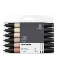 Winsor & Newton Promarker set van 6 lichte Huidtinten