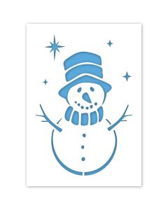 Sneeuwpop Sjabloon in 3 maten
