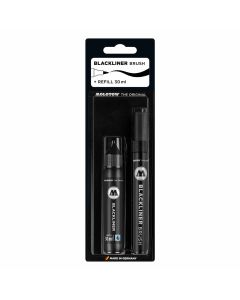 Molotow Blackliner Brush Marker &amp; 30ml Refill Set