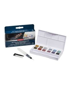 Derwent Metallic Paint Pan Set 12 kleuren 