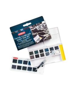 Derwent Tinted Charcoal Paint Pan Set 12 kleuren 2306249