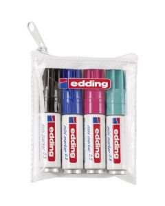 Edding 0,5 mini permanent marker set van 4 kleuren