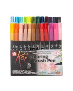 Sakura Koi Coloring Brush Pens 24 Color Set