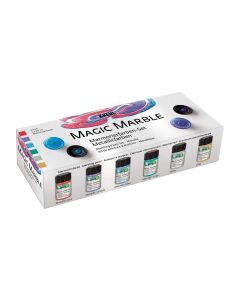 KREUL Magic Marble Effect Verf set van 6 Metallic kleuren