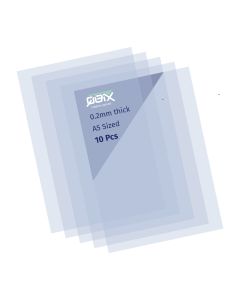 QBIX Plastic A5 Mylar 10x Sheets - Transparant