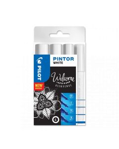 Pilot Pintor Welcome Set Wit 4 Stuks - EF/F/M/B