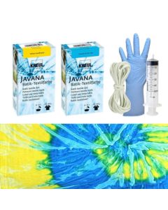 Javana Batik Textile Tie Dye – Set van 2 kleuren