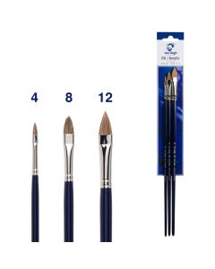 Van Gogh olie & acrylverf penselen set van 3 stuks - Serie 232