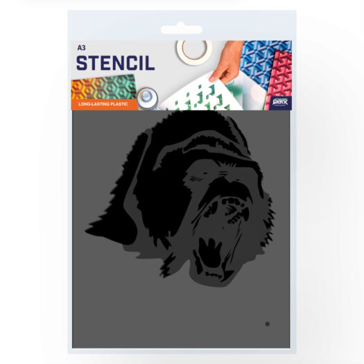 Gorilla stencil, dieren sjabloon