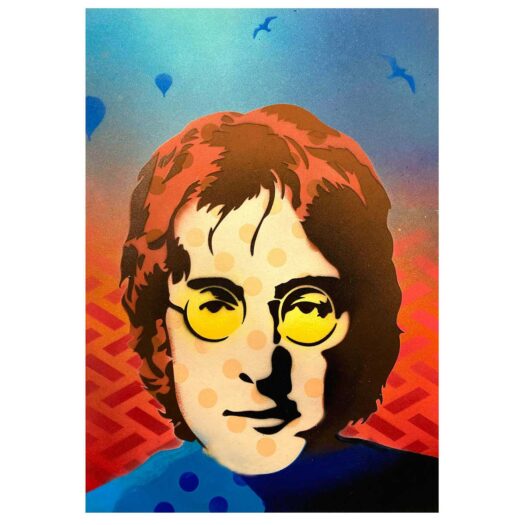 QBIX John Lennon stencil