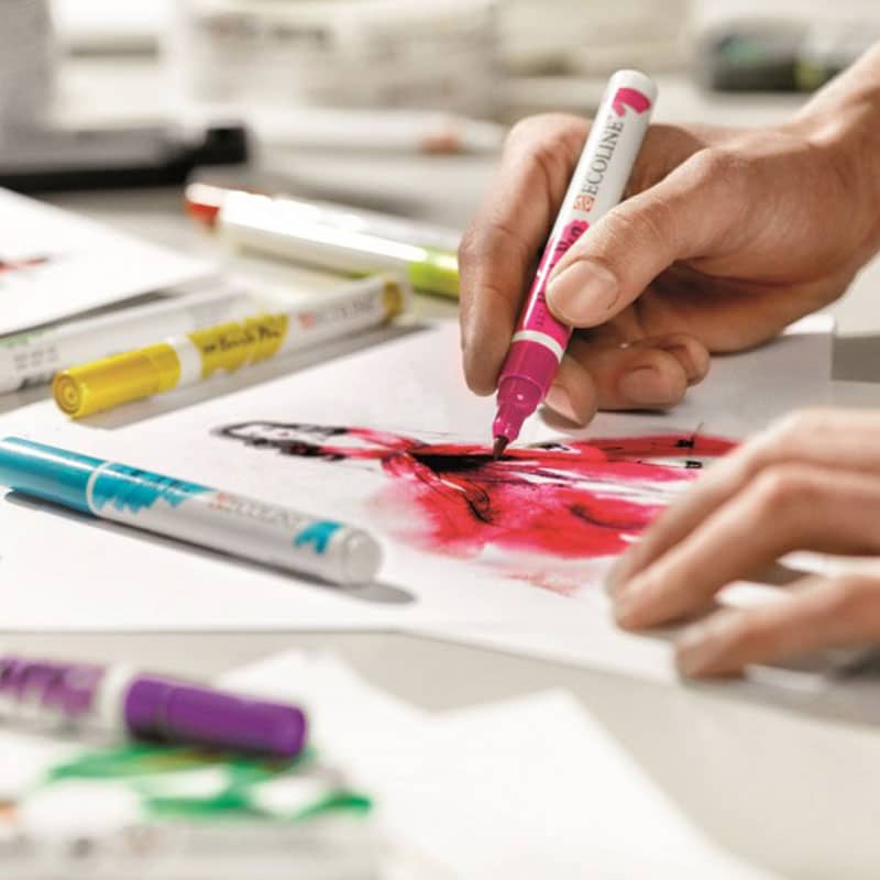 Post impressionisme optocht Patriottisch Ecoline Brush Pen kopen bij Suitup Art Supplies