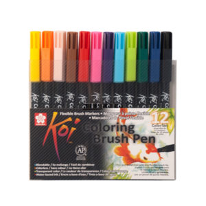 Sakura Koi Coloring Brush Pens 12 Color Set