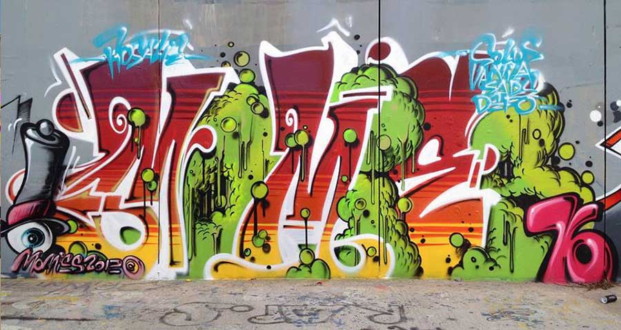 Momies Graffiti Mural street art