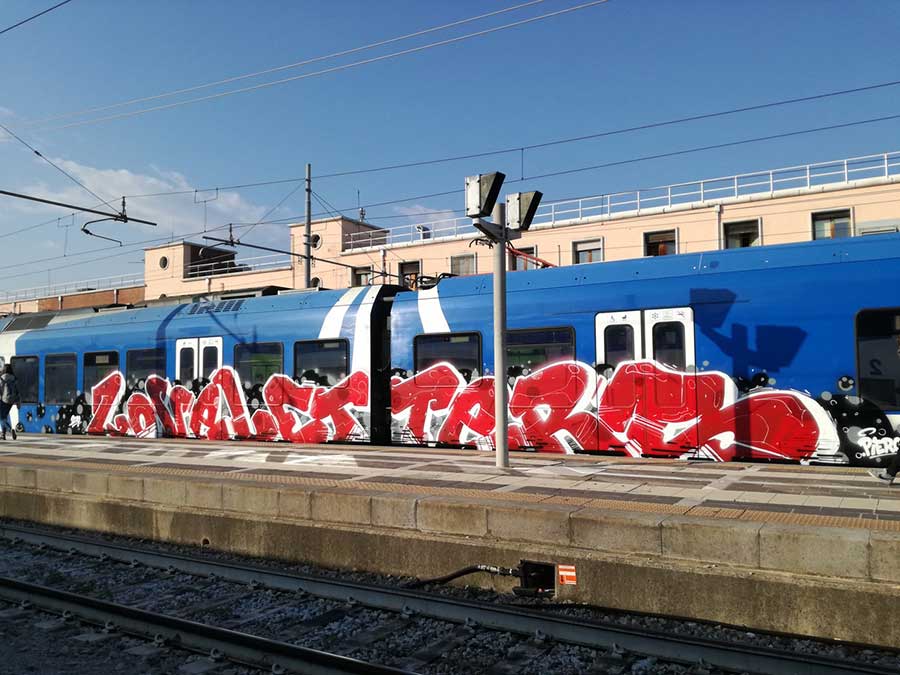 Chas Graffiti Train Panel