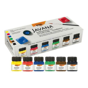 Javana textielverf set - Primaire kleuren - Voor lichte stoffen