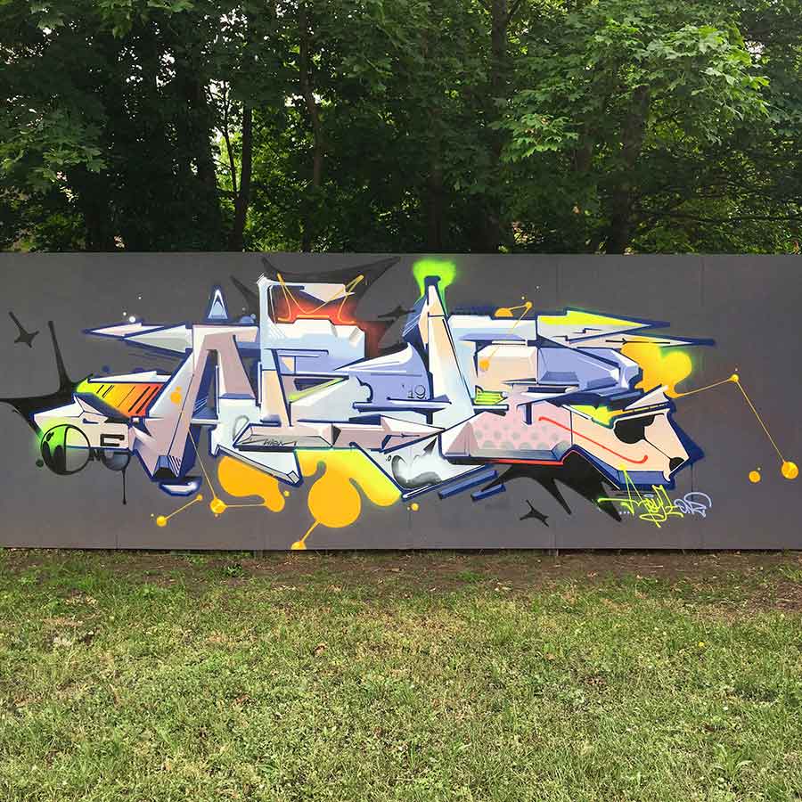 Abyz Graffiti mural