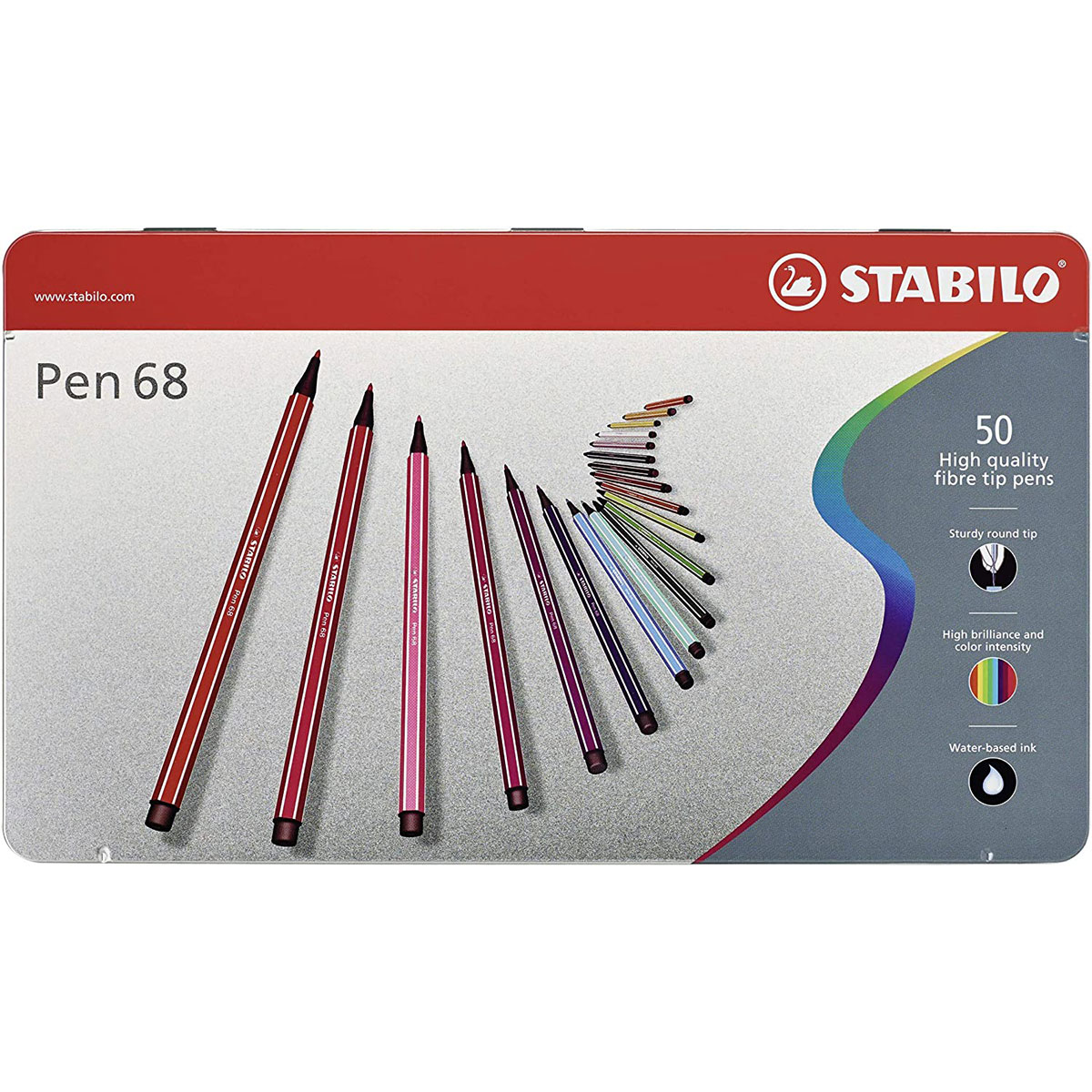 Parel Tussen Suradam STABILO Pen 68 viltstiften set van 50 - Suitup - Art Supplies