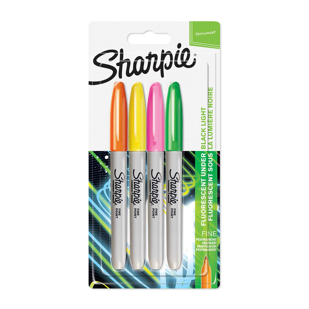 raken complicaties Gevoel Sharpie Permanent Classic Fine Marker - 4x neon - Suitup - Art Supplies