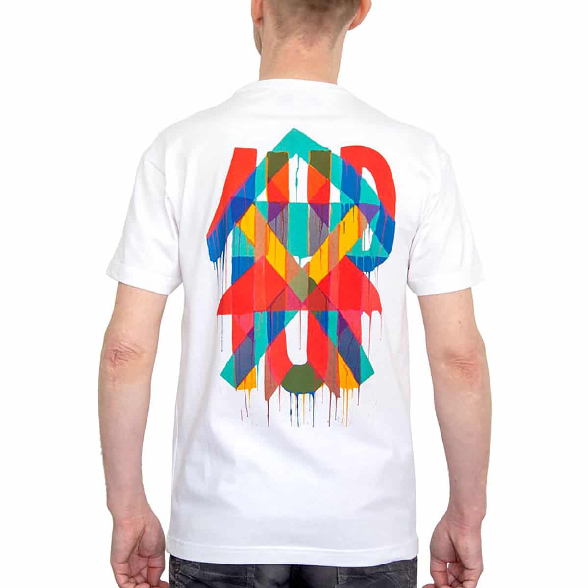 Helaas Protestant tempo 1UP T-Shirt "Maya Hayuk" wit kopen bij Suitup Art Supplies