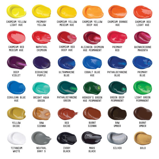 Liquitex Basics acrylverf kleuren
