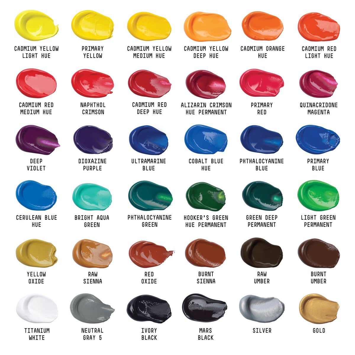 Bekijk het internet woonadres Aardrijkskunde Liquitex Basics Acrylverf set van 36 kleuren | Suitup Art Supplies