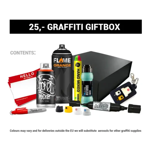 Graffiti Geschenk box cadeau voor artiesten en creatieve mensen Kado voor elke kunstenaar
